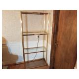 Brass & Glass Shelving Unit