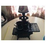 Crescent Cast Iron Stove Lamp