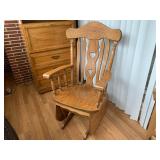 Glider Oak Rocking Chair