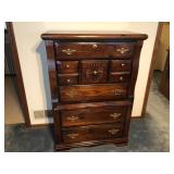 5 Drawer Dark Wood Dresser