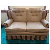 Brown Tweed Loveseat from KAUFMANNS