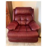 LANE Mahogany Leather Recliner/Rocker