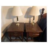Matching Side Tables and Lamps