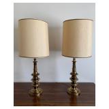 Pair of Brass Lamps (Set 1)