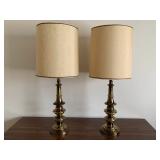 Pair of Brass Lamps (Set 2)