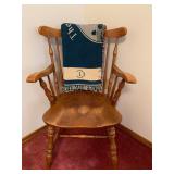 Wooden Spindle Back Arm Chair