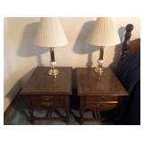 Matching Side Tables and Lamps