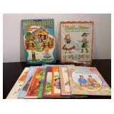 Sweet Characters in These Vintage Paper Doll Books