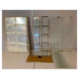 Small Brass/Glass Curio Cabinet