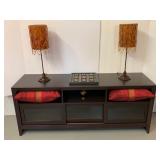 Sofa Table Bookcase/Entertainment Piece