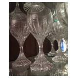 Large Set French Baccarat Crystal Stemware