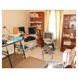 office supplies and book shelves