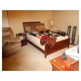 queen bed with tempur pedic mattress 