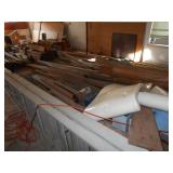 lot of wood .. not yet set up