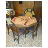 bumper pool and card table combo