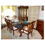 Chippendale style dining setber