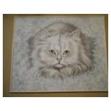 very large cat painting