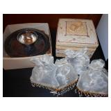 silverplate and new stoneware