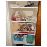 2 sewing machines and lots of sewing items