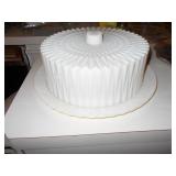 mid century plastic cake plate