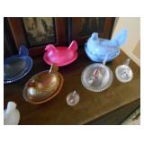 collection of nesting hens