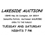 TUESDAY AND SATURDAY NIGHT AUCTION
