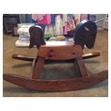 Folk art rocking horse