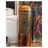 Antique brass/copper fire extinguisher