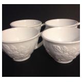 milk glass cups