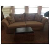 Couch/Leather top Chest