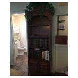 wood bookcase