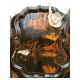 Maitland-Smith Hand Painted Tray Top Table