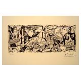 Pablo Picasso Etching - Guarnica