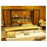 King size bed w/wall unit