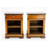 Pair of Wooden Nightstands