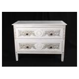 White Carved Dresser