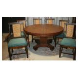 Oak Table & 6 Chairs