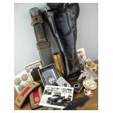 Large assortment of military items from WW2 to Vietnam.
