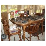 Maple table and 4 chairs
