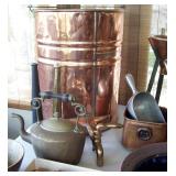 Lots of collectible copper pieces.