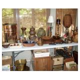 Contemporary and vintage decor items