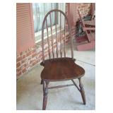 Antique arch spindle back chair