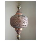 Piercec copper hanging lamp