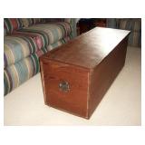 Wood trunk coffee table or storage