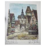 Hand colored etching, Germany