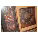 Textile and metal art