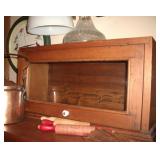 Rustic wood bread box