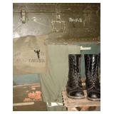 US Army vintage clothing and trunks