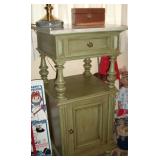 Two-tiered marble top table