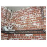 Industrial hanging shelf